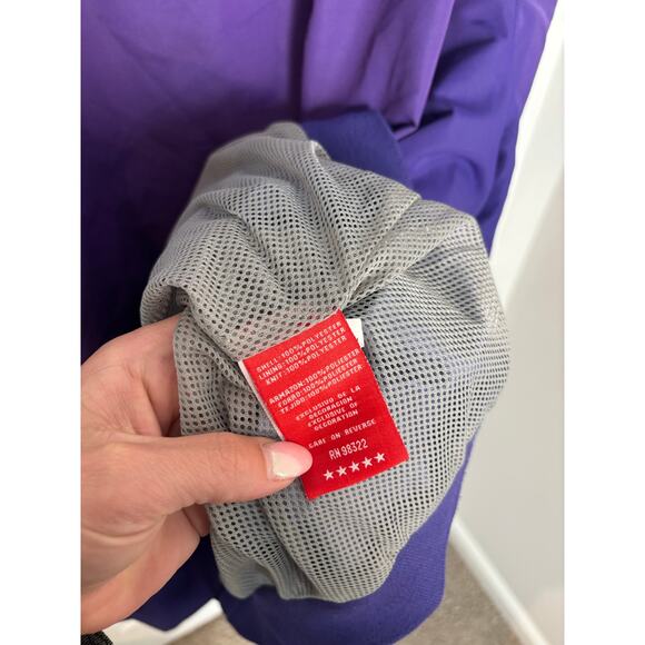 WCU Catamounts Purple V-Neck Windbreaker Jacket 4XL Collegiate Pullover - Picture 3 of 5